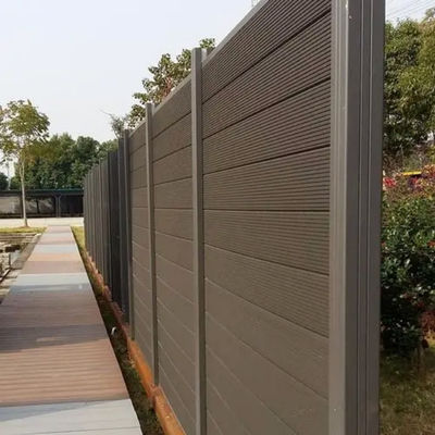 Cerca resistente Panels do tempo WPC 200 x 200 milímetros Eco Grey Composite Fence Panels exterior