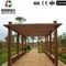caramanchão material de 2.2M Bamboo Pergola Wood com Decking composto Uvproof