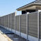 Cerca resistente Panels do tempo WPC 200 x 200 milímetros Eco Grey Composite Fence Panels exterior