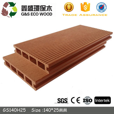 As pragas ocas não biodegradáveis do Decking de Wpc impermeabilizam o revestimento de madeira composto exterior